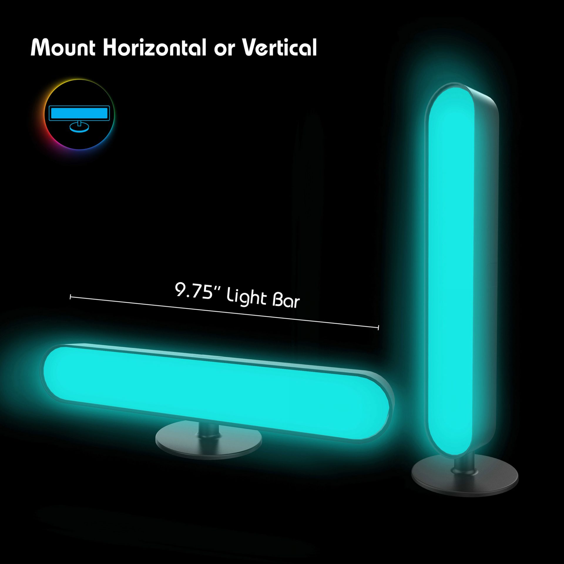 AuraLED Remote-Controlled LED Mood Light Strip with Smartphone App