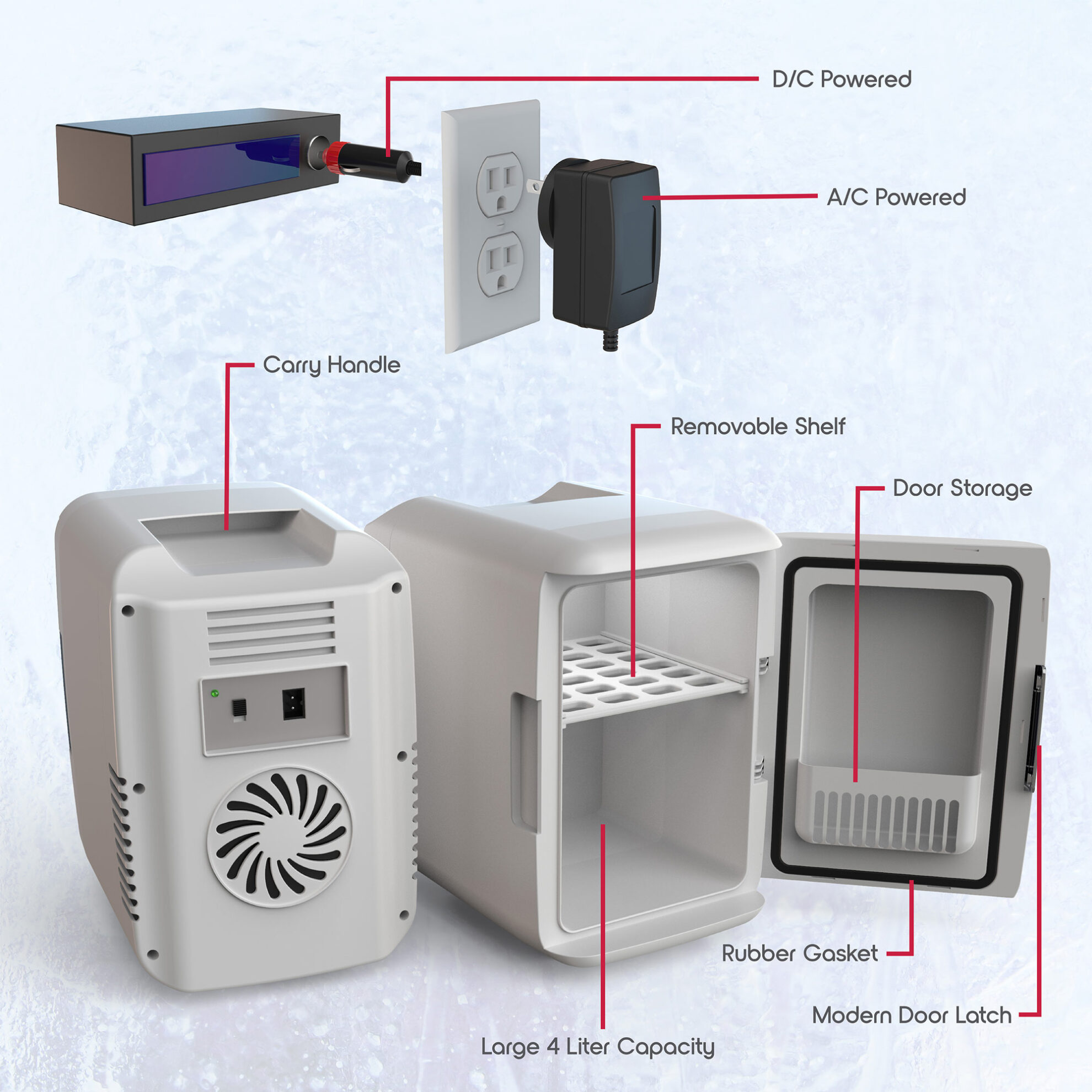 ionchill Mini Cooler (White) Tzumi®