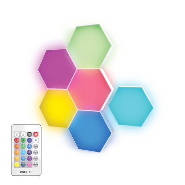 AuraLED Hex Lights 6-Pack