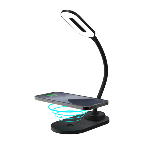Tzumi PowerSync Wireless Charging LED Lamp (Black)