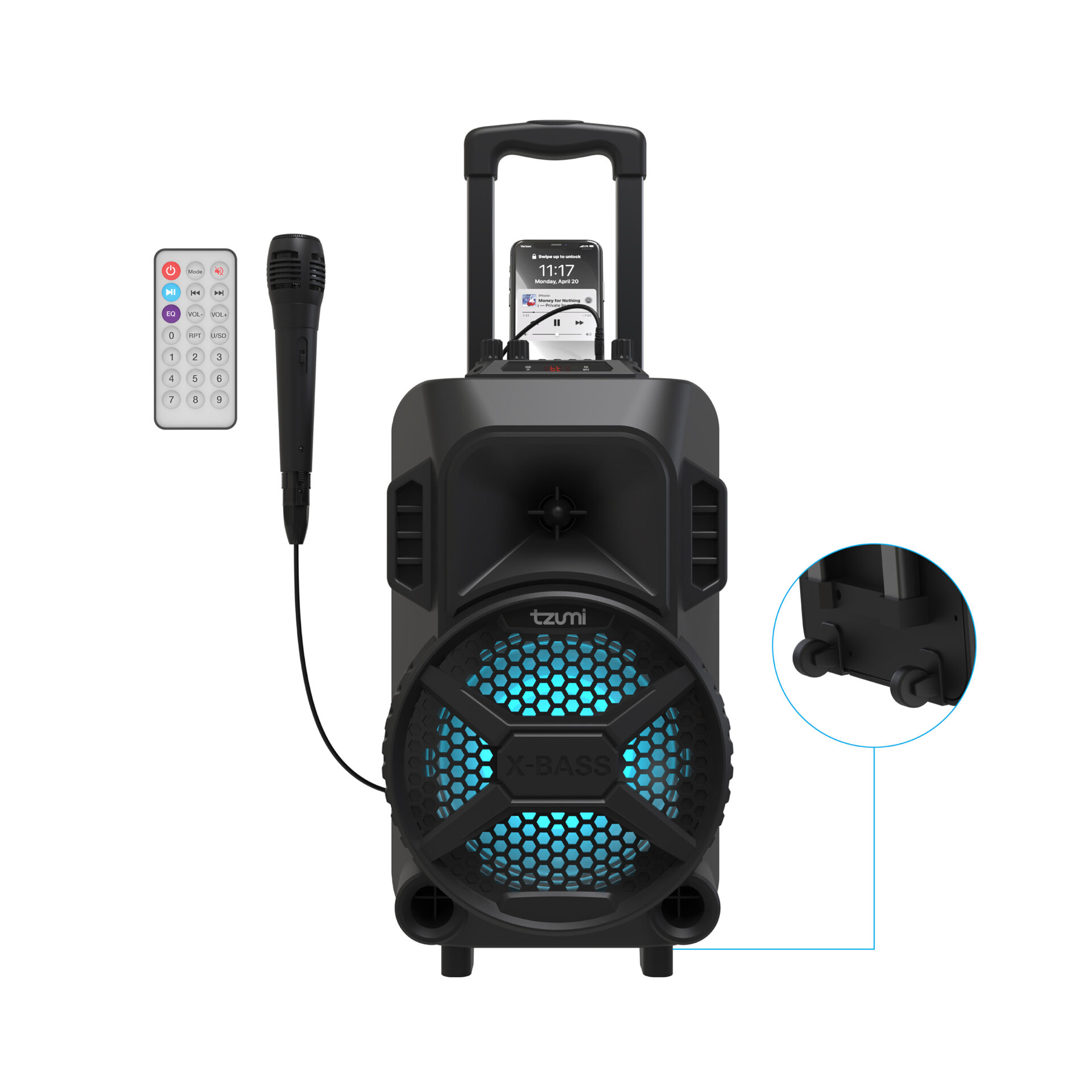 MegaBass LED Jobsite Speaker – Tzumi®