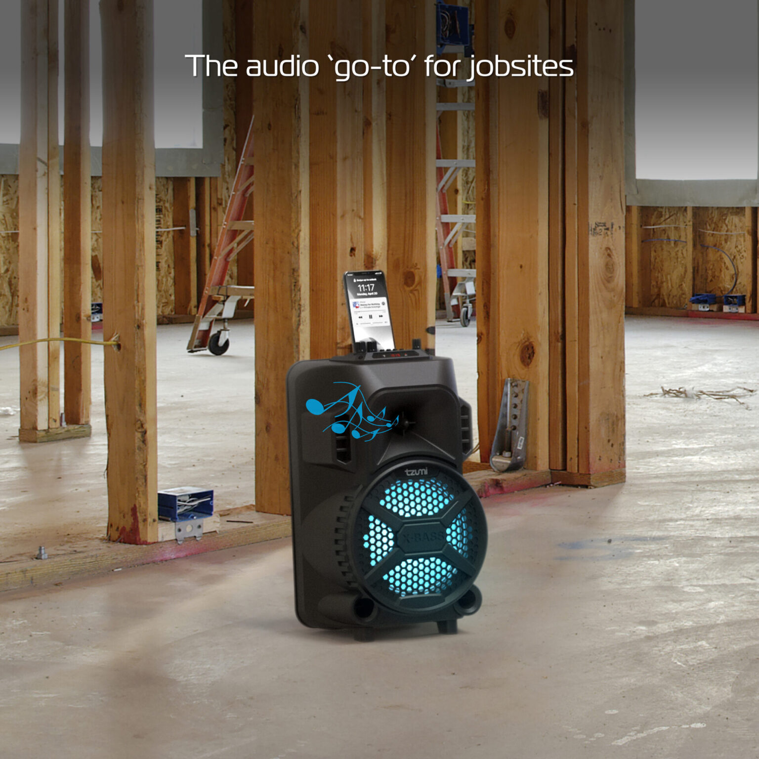 Megabass Led Jobsite Speaker