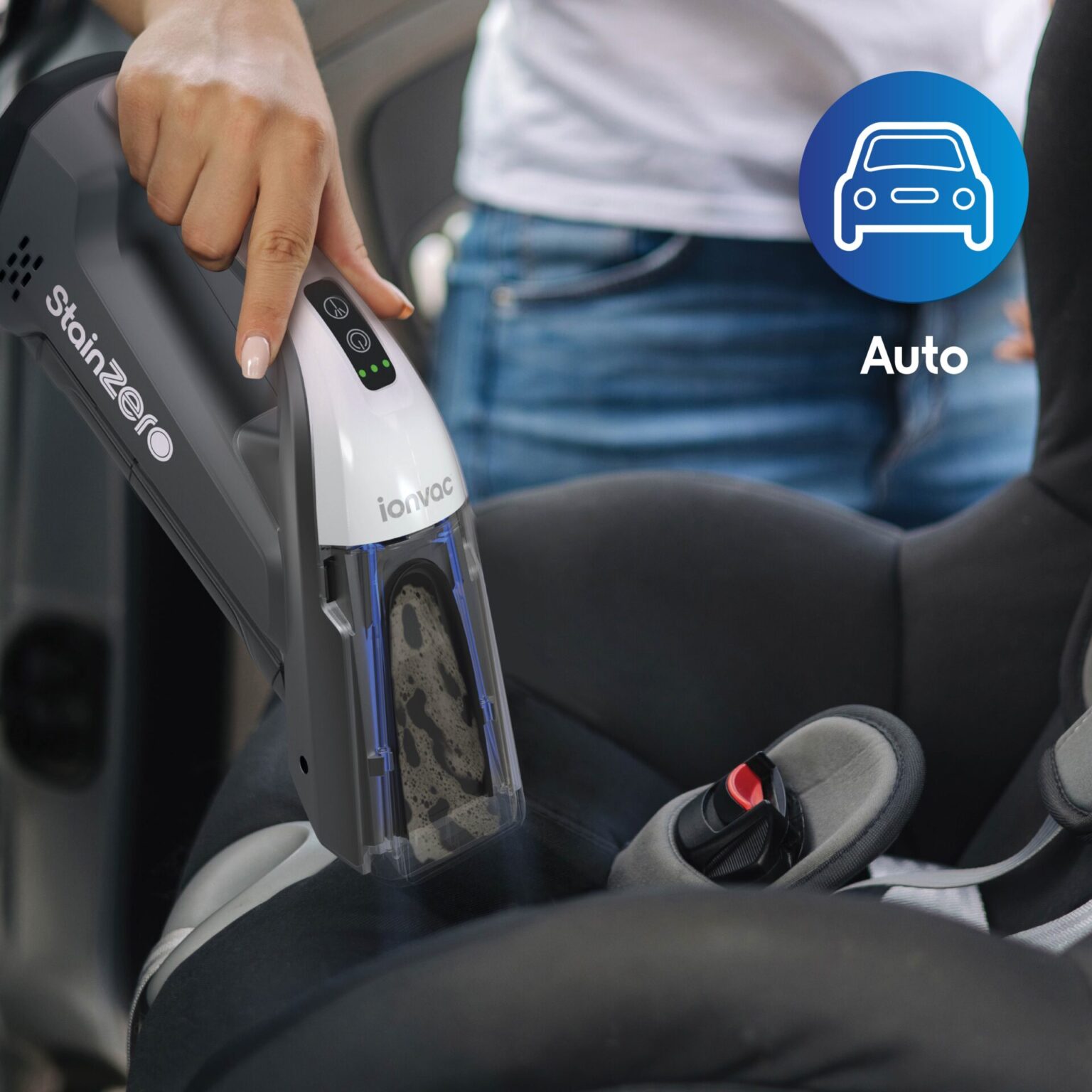 ionvac™ StainZero Portable Stain Lifter Tzumi®