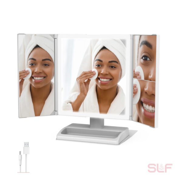 SLF LED Trifold Armoire Mirror