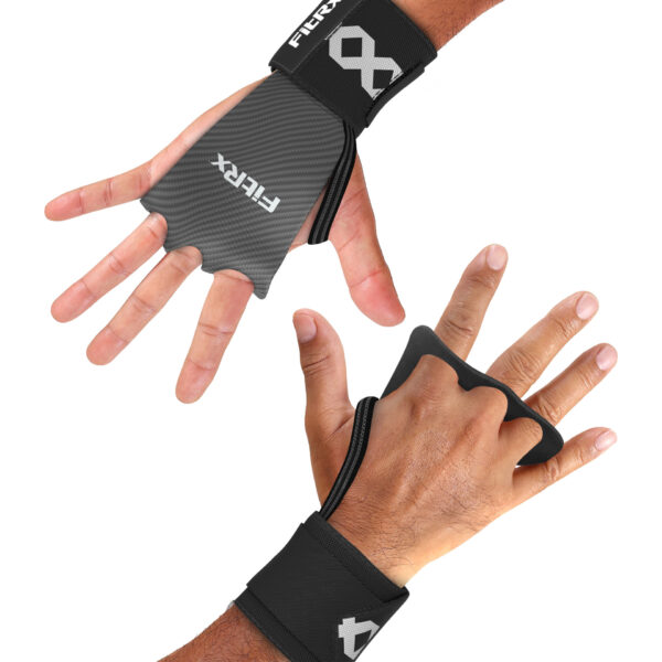 FitRx Hand Grips With Wrist Wraps