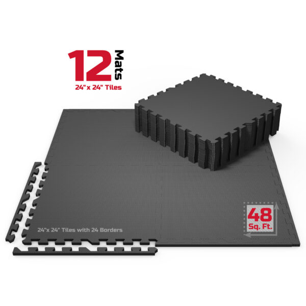 FitRx Squat Rackfitrx Puzzle Exercise Mat 12PK