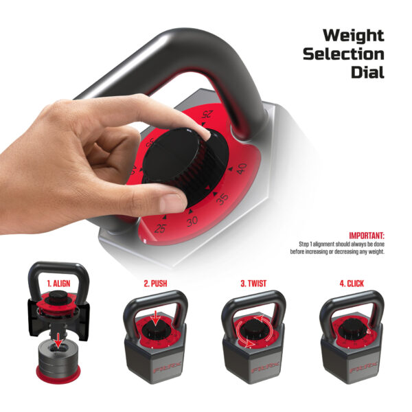 Smartstack Quicklinks FitRx Smartstack Kettlebell 40LB – Tzumi®