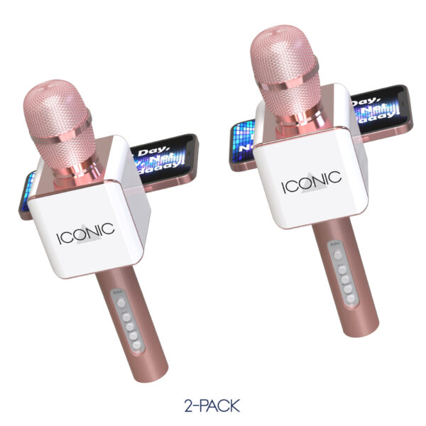 Iconic Bluetooth Karaoke Microphone Dual-Pack
