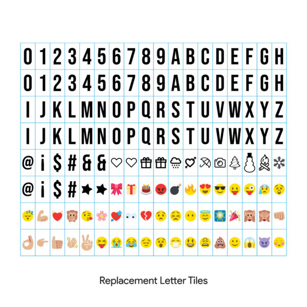 Tzumi ColorBox Letter Tiles