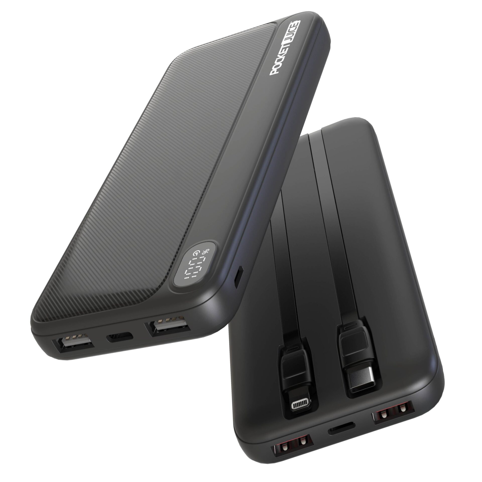 Pocket Juice Endurance 10,000 mAh with Integrated Cables – Tzumi®