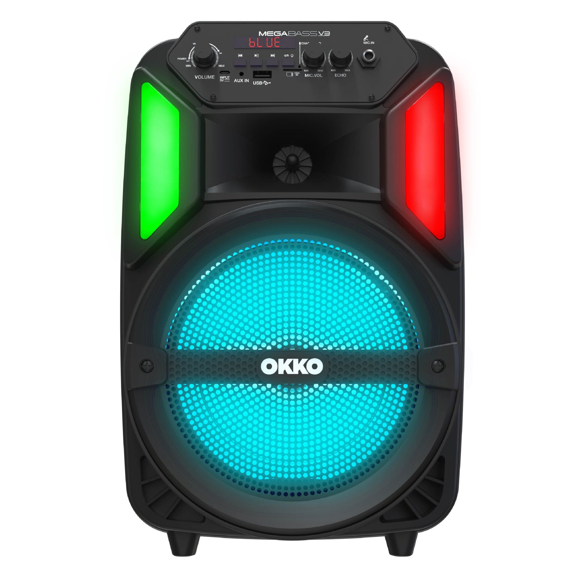 Megabass V-flat ABALOME set！ Okko MegaBass V3 LED Jobsite Speaker – Tzumi®