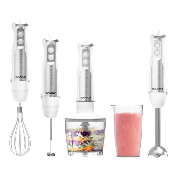 Savour Immersion Blender Set 6-Piece (White)
