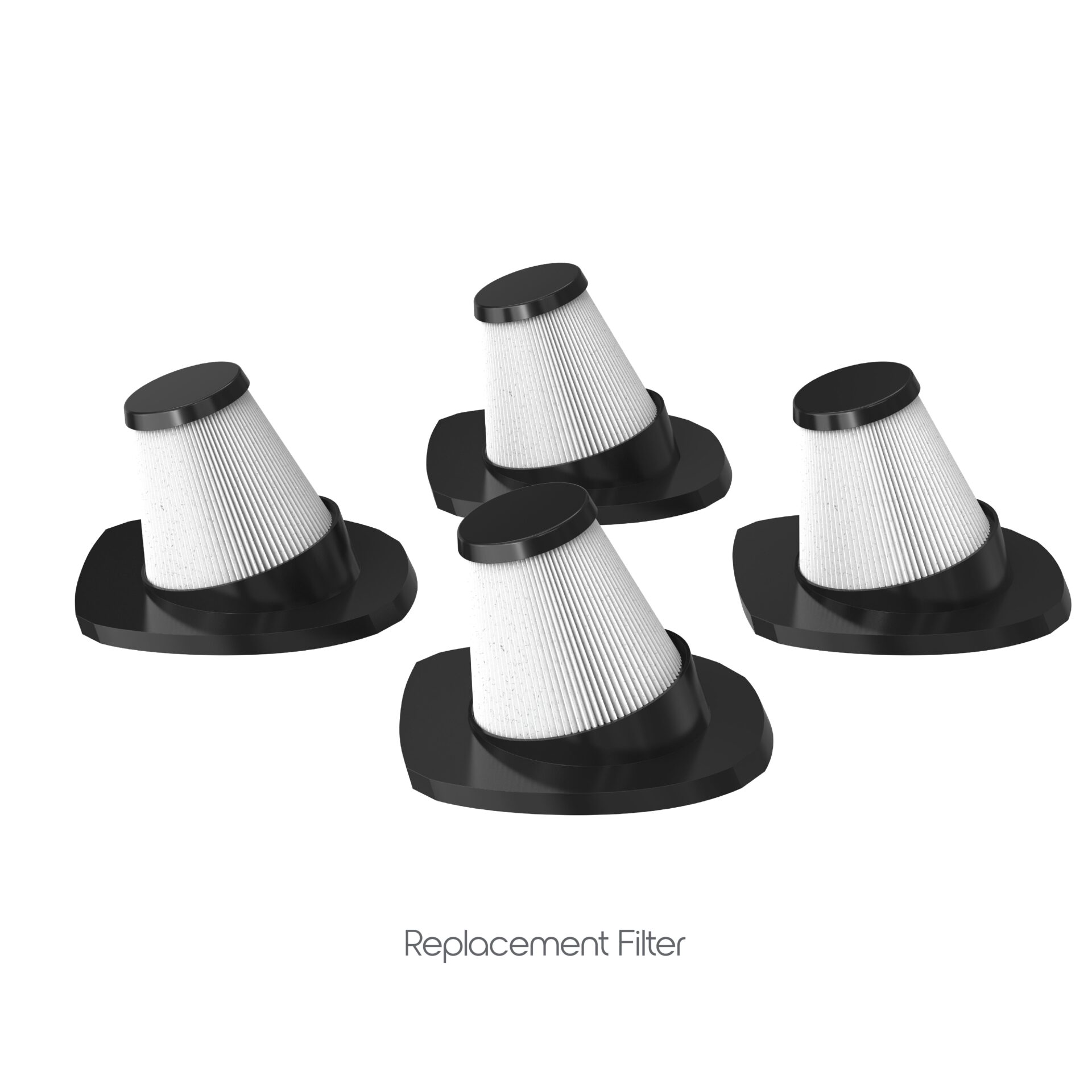 ionvac™ ZipVac 3rd Gen Replacement Filters, 4-Pack – Tzumi®