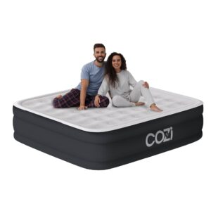 Cozi King Size Air Mattress with Built-In Pump 20 in