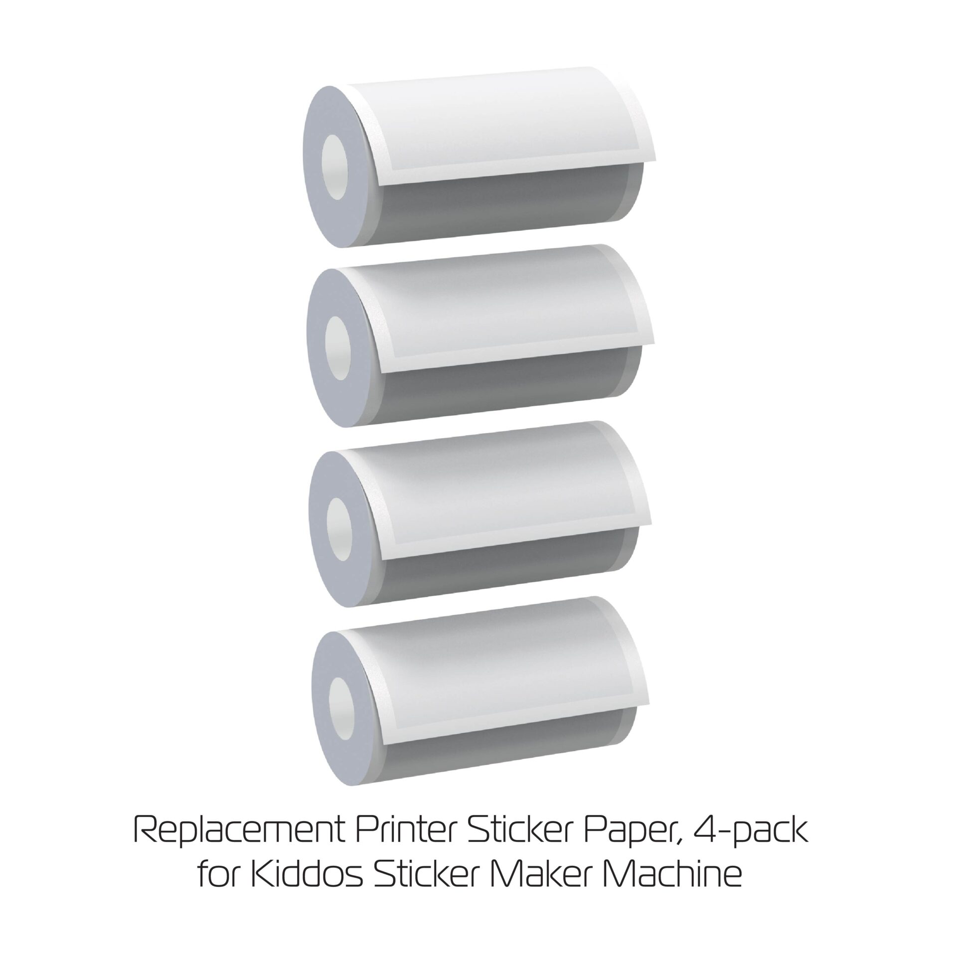 Kiddos Sticker Maker Machine Refills Rolls, 4-pack – Tzumi®