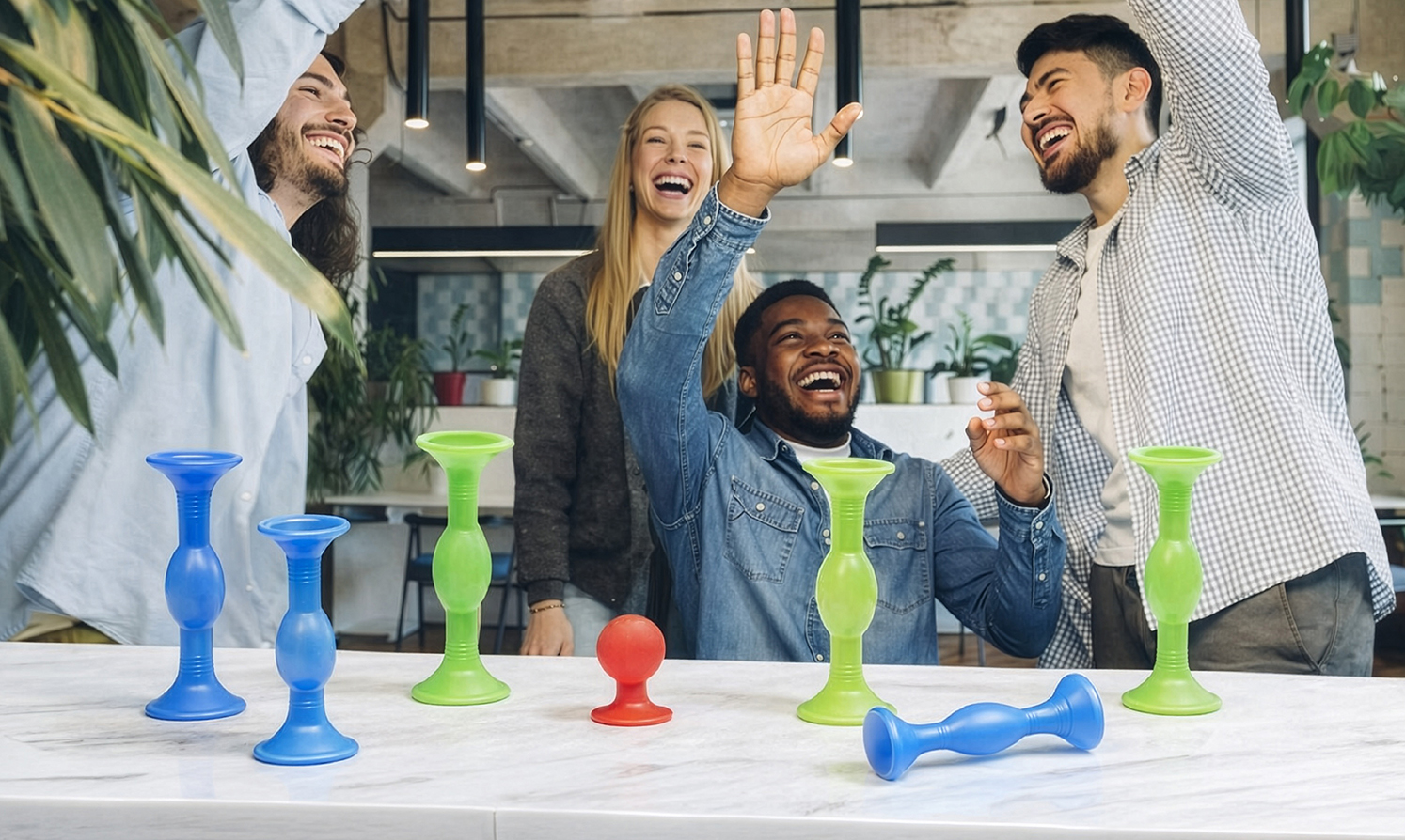 A person lifting an adjustable dumbbell from a fitrx branded dumbbell stand