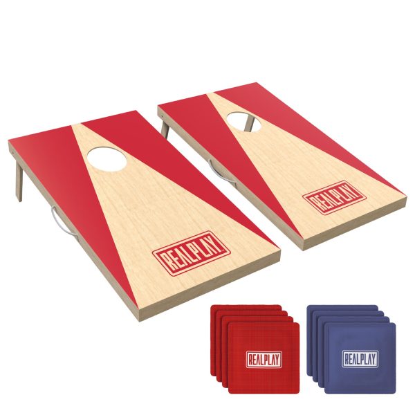 RealPlay Wooden Cornhole Game Set