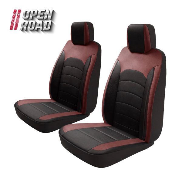 Open Road Sport Trim Front Seat Cover (Brown)